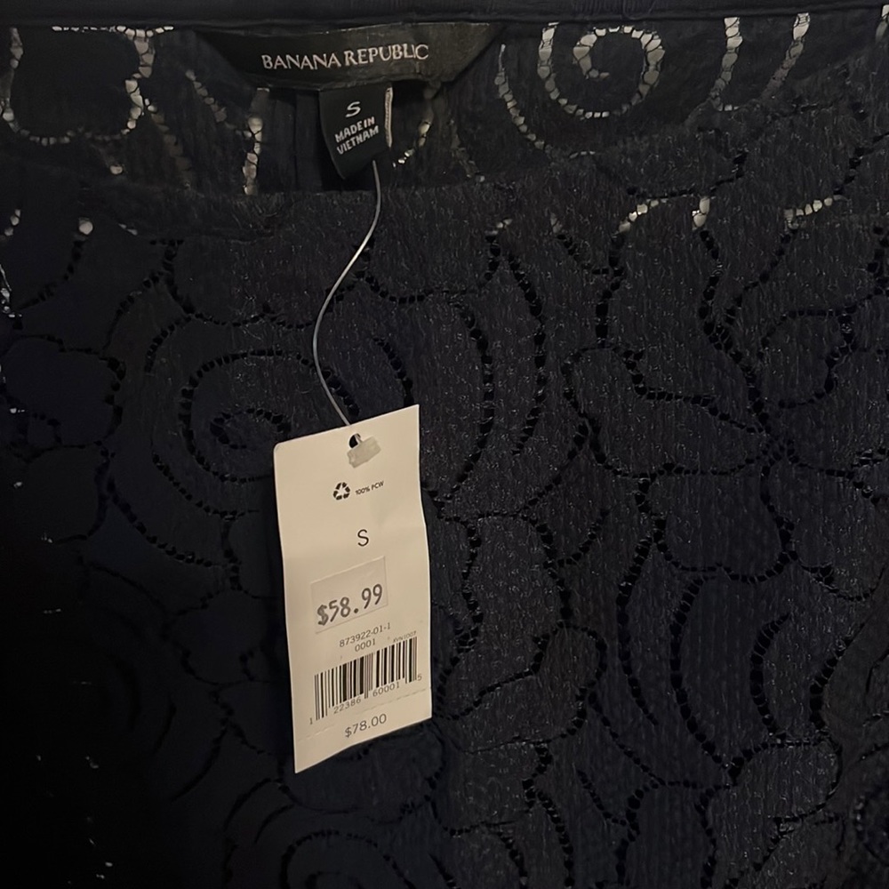NWT - Banana Republic Lace Blouse